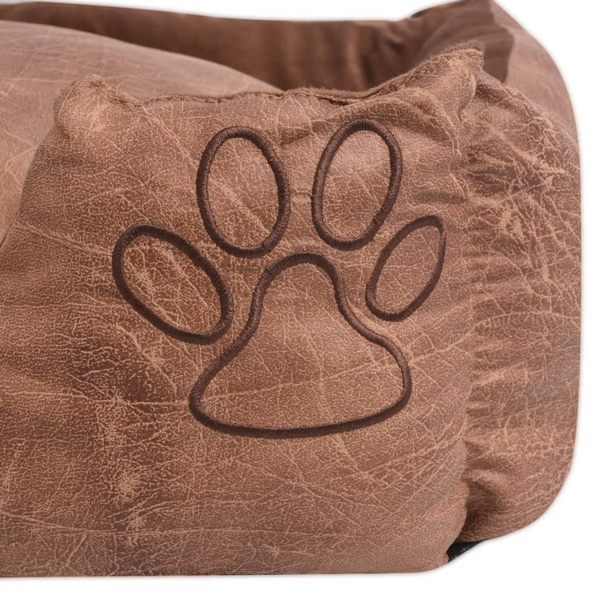 Voir la diapositive 3 : VIDAXL Lit pour chiens avec coussin Cuir artificiel PU Taille M Beige