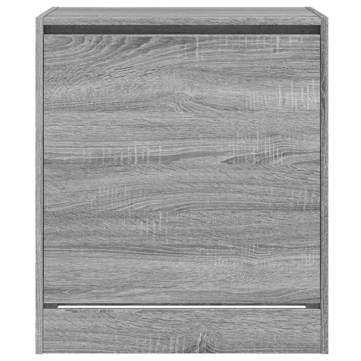 VIDAXL Armoire a chaussures sonoma gris 60x42x69 cm bois d'ingenierie