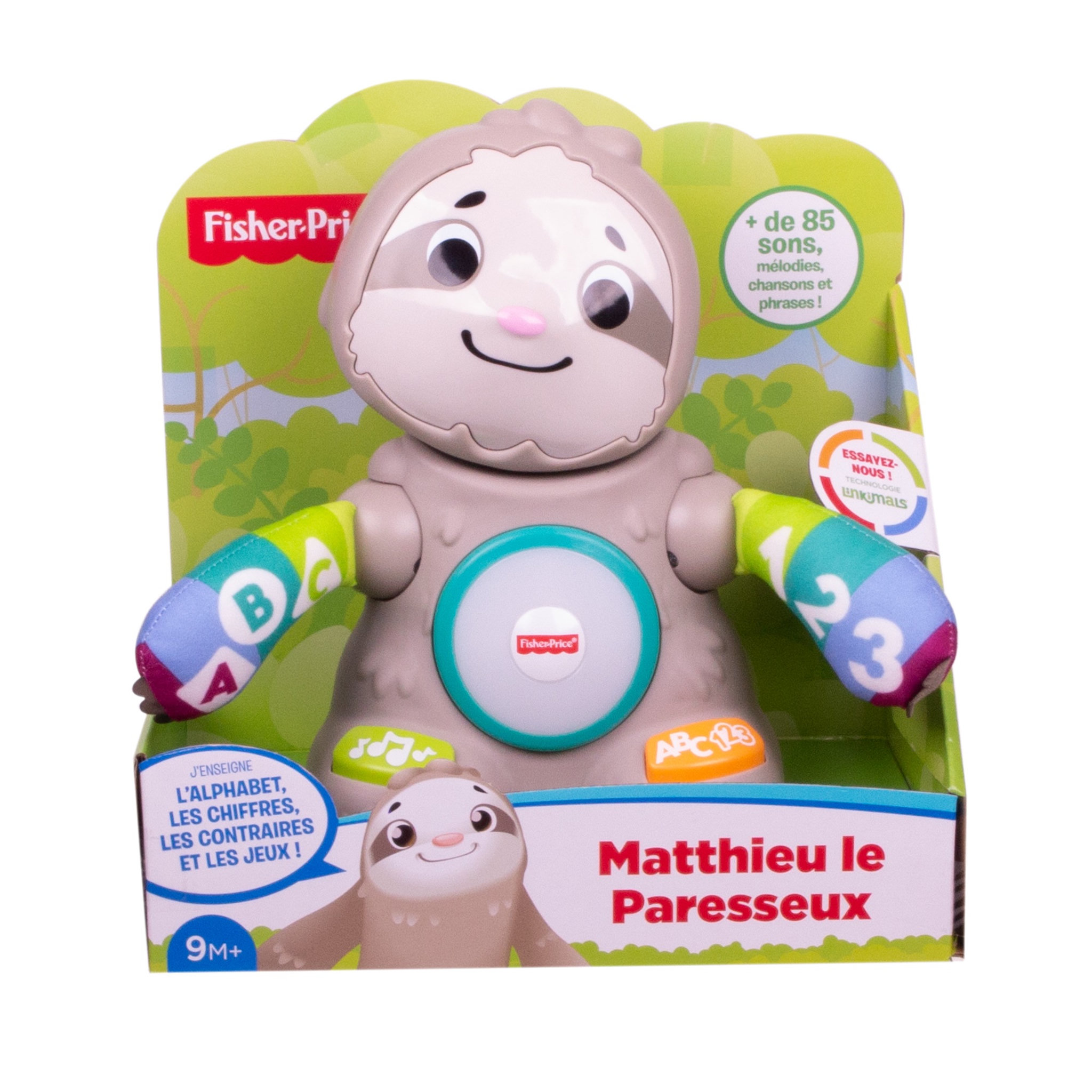 Voir la diapositive 2 : Fisher price Linkimals - Matthieu le paresseux interactif 