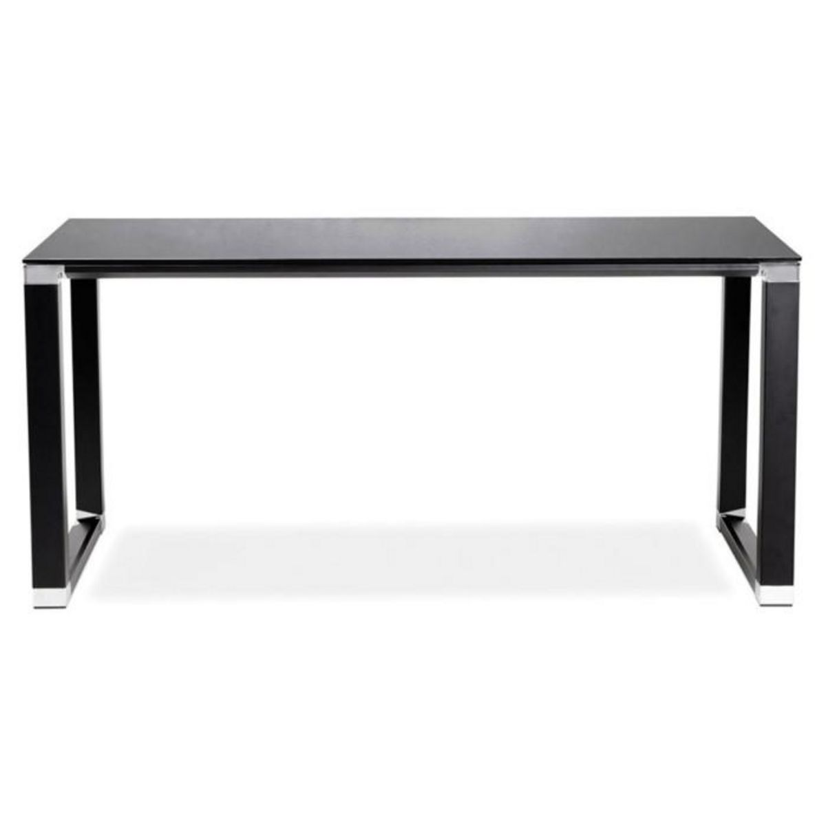 Paris Prix Bureau Design en Verre  Hovik  160cm Noir