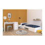 Voir la diapositive 5 : PARISOT Chambre complete enfant 3 pieces ZODIAC - Lit + chevet + bureau - Décor blanc mat - PARISOT