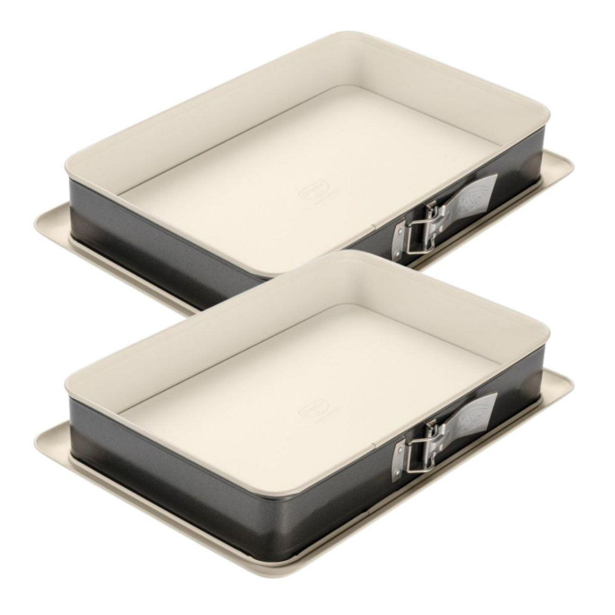 DR.OETKER Ensemble de 2 Moules à charnière rectangulaire 38 x 25 cm Dr Oetker Back-Trend