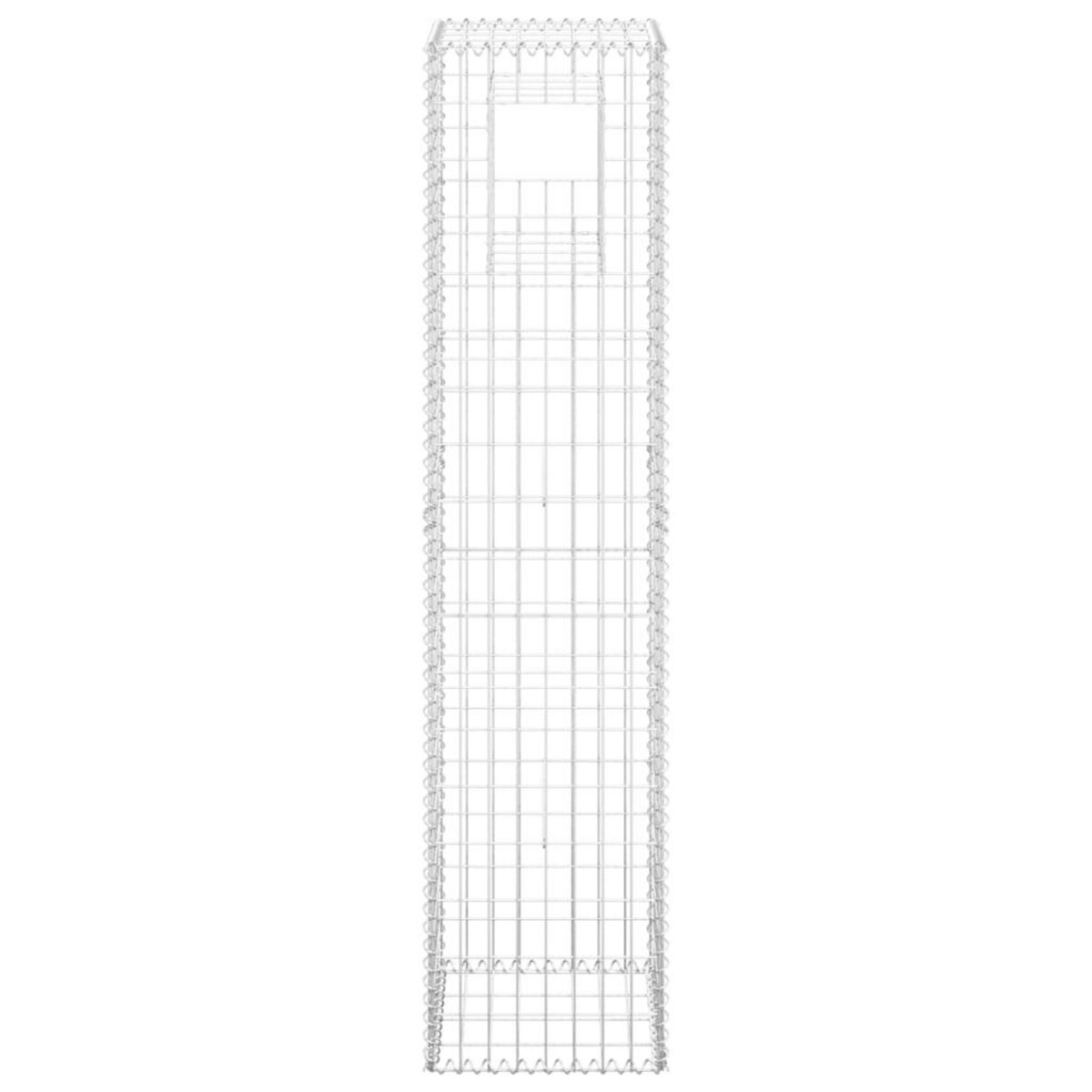 VIDAXL Poteau a panier de gabion 40x40x180 cm Fer
