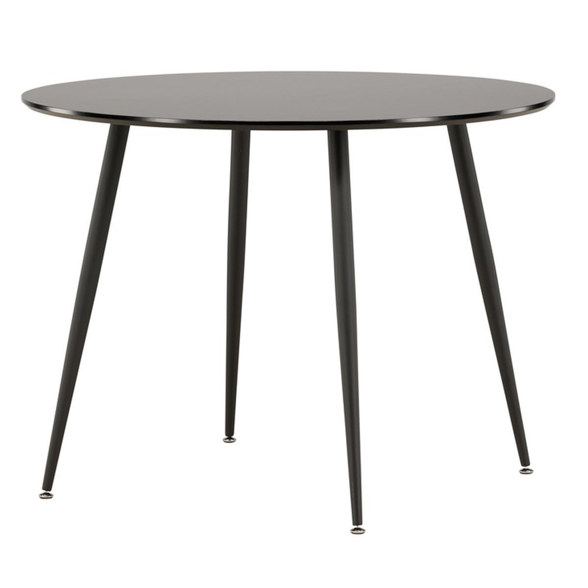 Voir la diapositive 3 : Paris Prix Table à manger ronde  plaza  100cm noir
