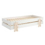 Voir la diapositive 1 : Paris Prix Lit Enfant en Bois  Modulo Puzzle II  90x200cm Blanc