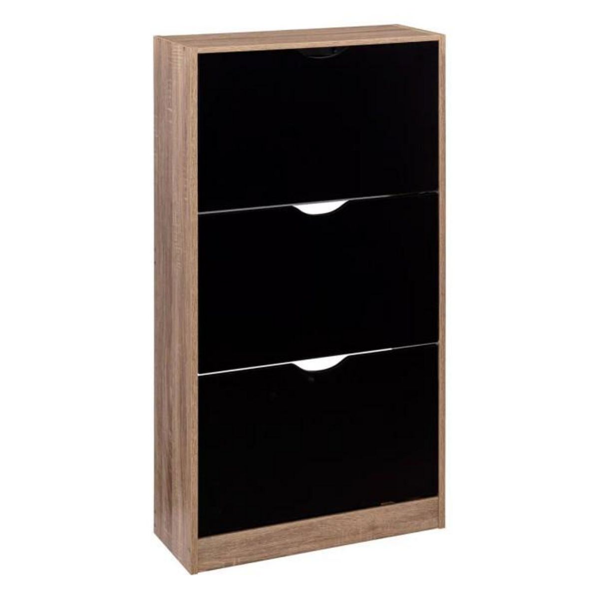 FIVE Meuble à Chaussures 3 Tiroirs  Mylan  119cm Noir