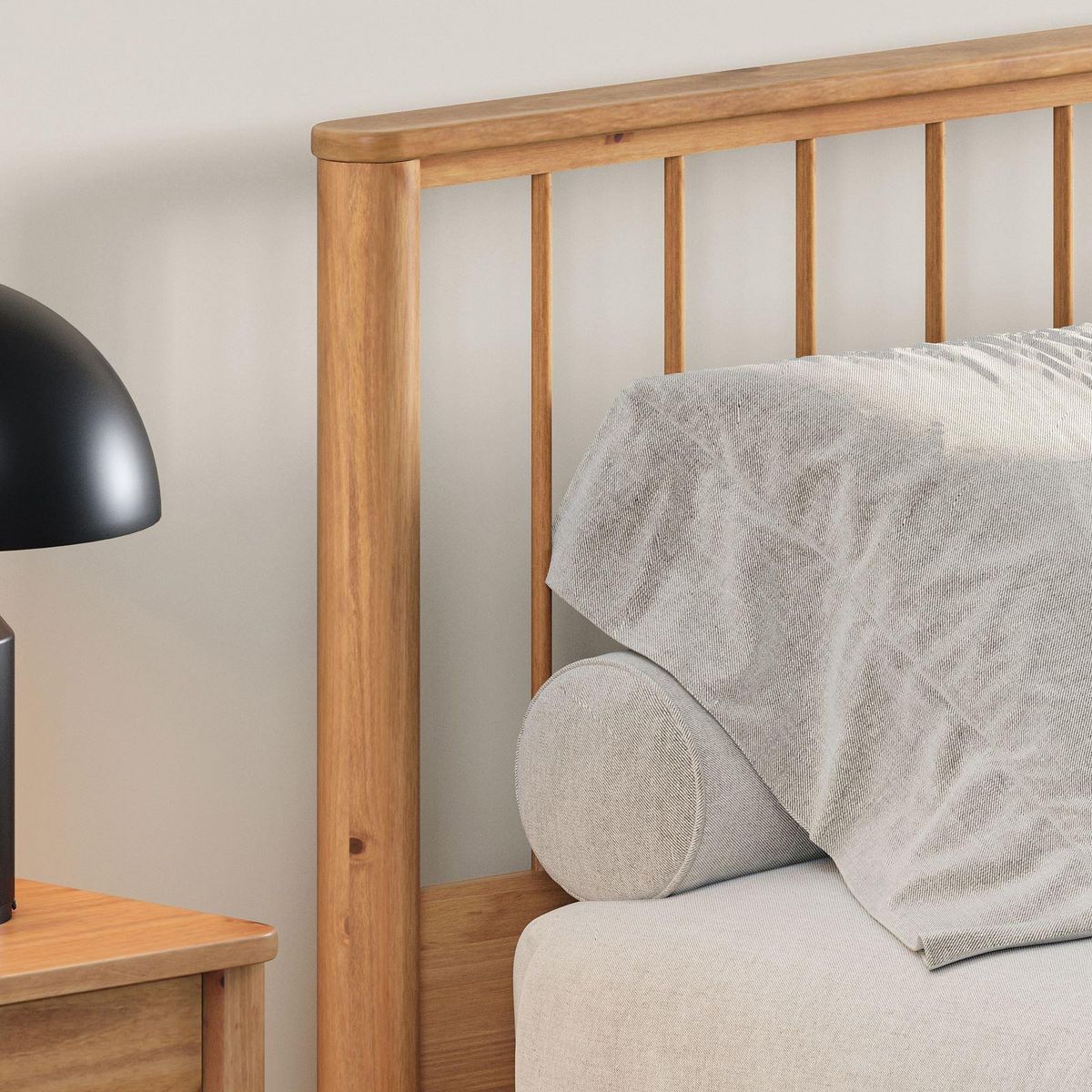 IDIMEX Lit avec sommier APOANA en bois massif