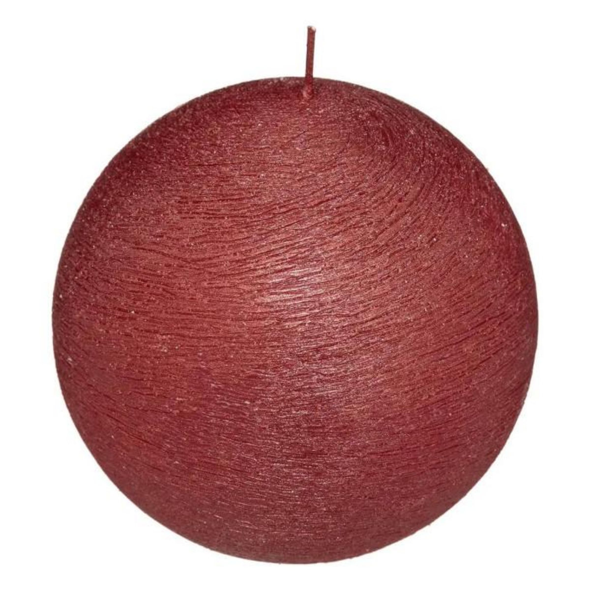 ATMOSPHERA Bougie Boule Déco  Colorama  380g Rouge