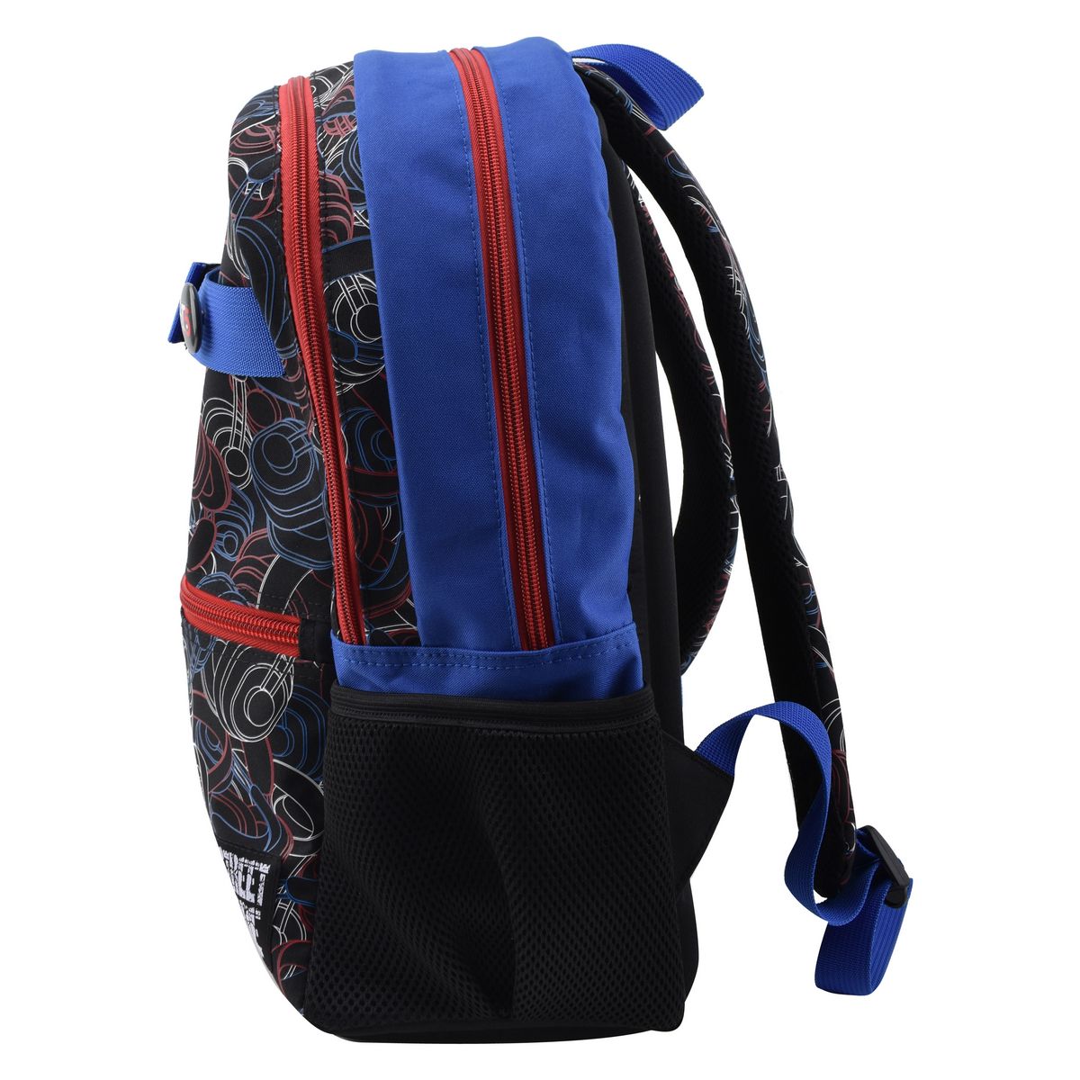 AUCHAN Sac à dos polyester imprimé CASQUES AUDIO STREET CODE