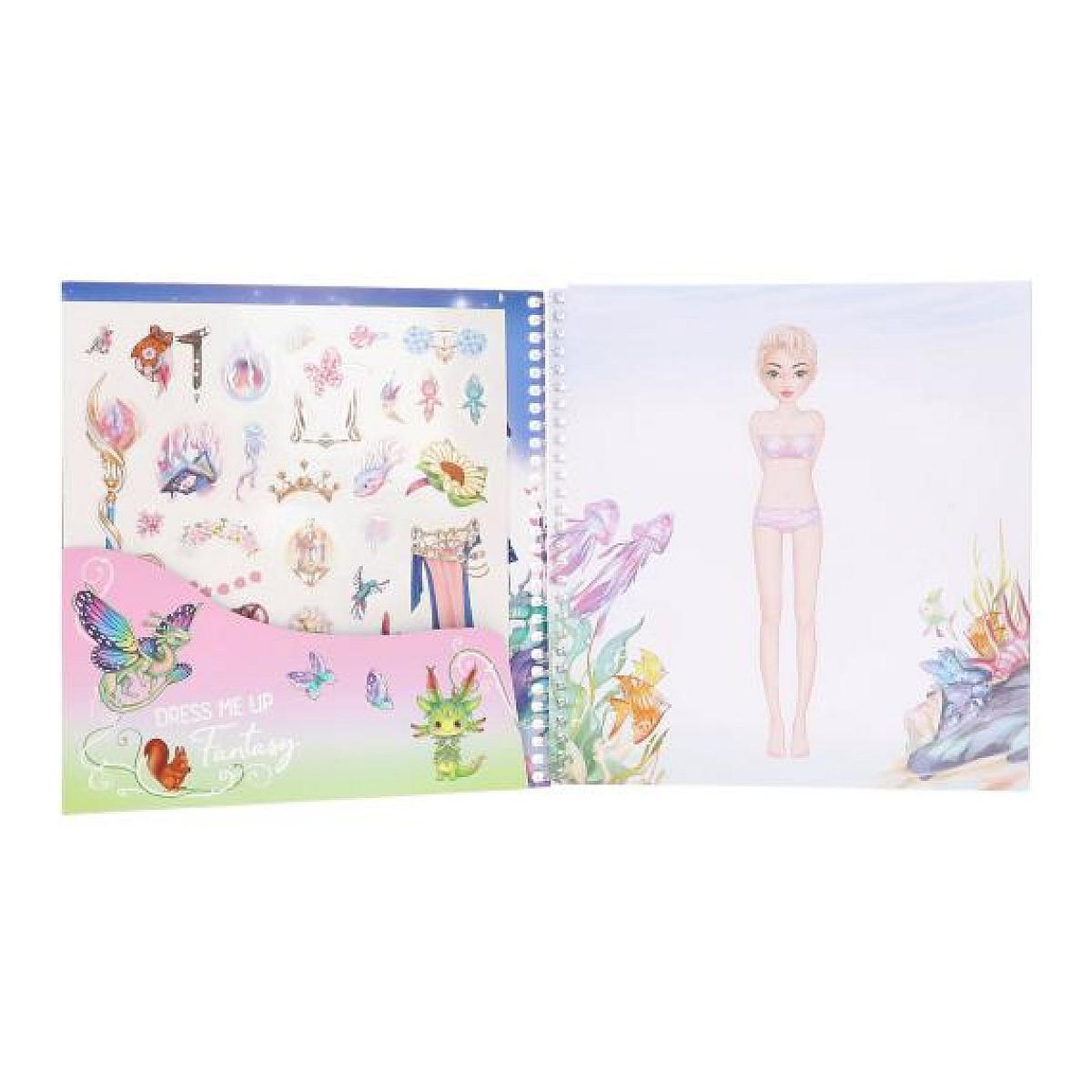 Voir la diapositive 2 : TOP MODEL TOPModel Dress Me Up album autocollants Fantasy