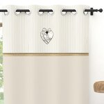 SOLEIL D'OCRE Rideau à oeillets 135x250 cm AIMEE, par Soleil d'Ocre