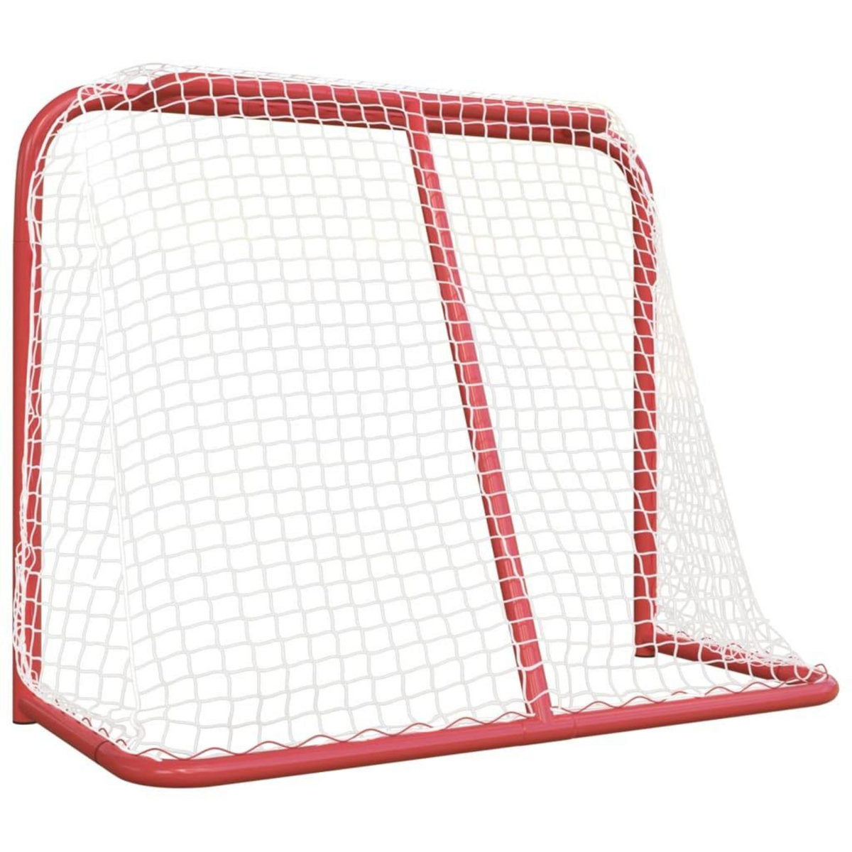 VIDAXL But de hockey rouge et blanc 183x71x122 cm polyester