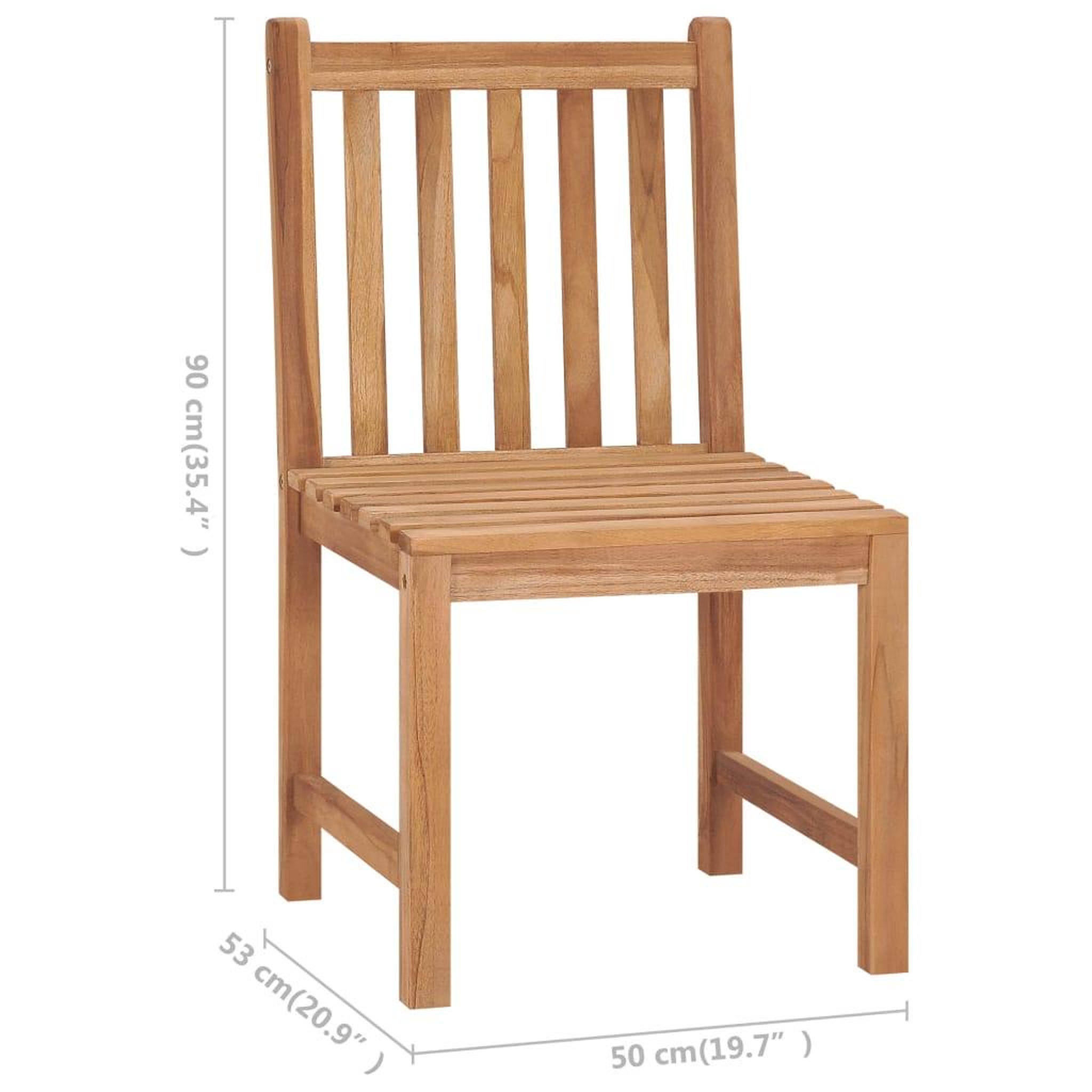 Voir la diapositive 6 : VIDAXL Chaises de jardin lot de 8 avec coussins Bois de teck massif