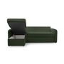 Voir la diapositive 4 : BEST MOBILIER Pocatello - canapé d'angle réversible 4 places - convertible avec coffre - en tissu bouclette