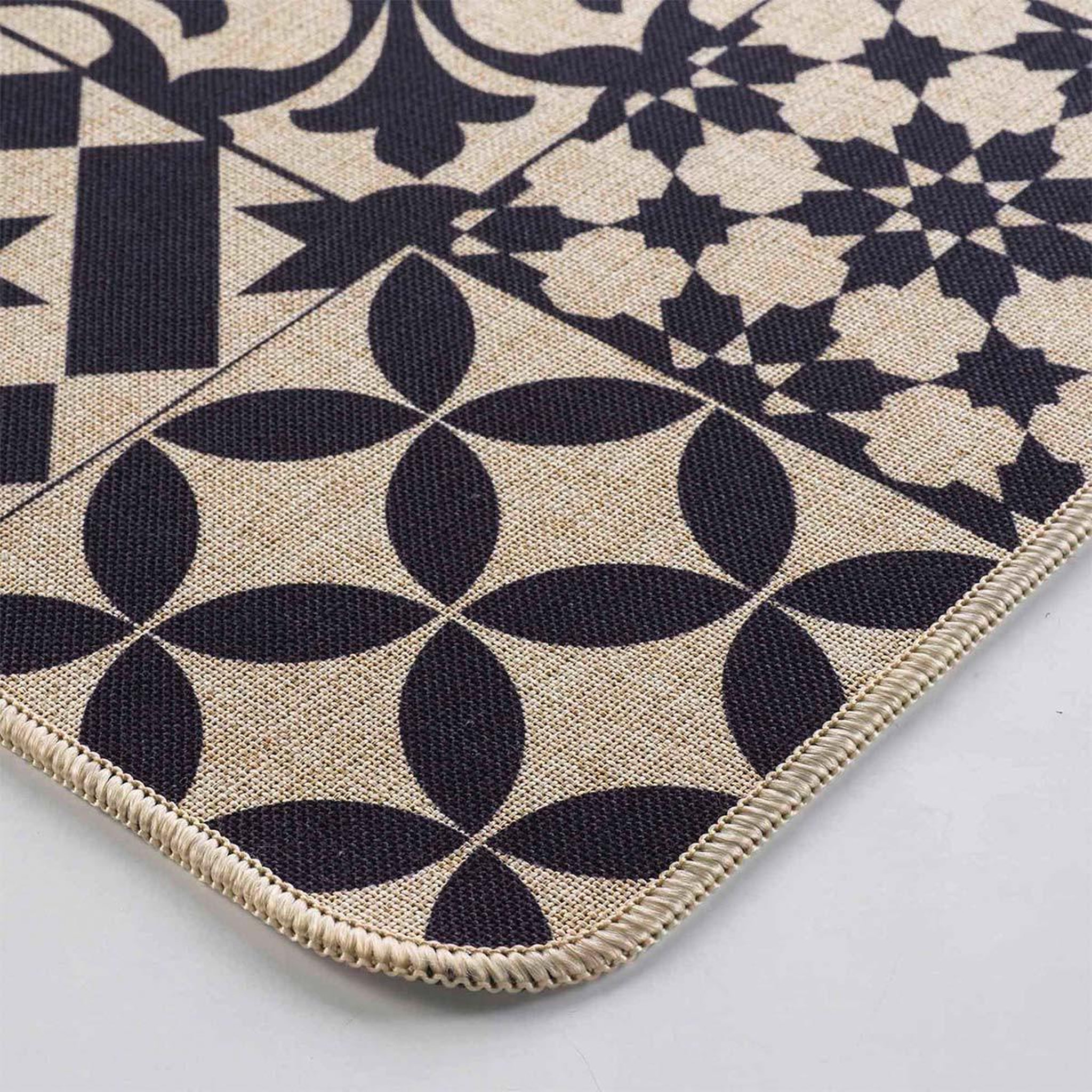 Voir la diapositive 2 : Douceur d'Intérieur Tapis tissé imprimé  bizancia  45x120cm naturel