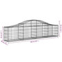 Voir la diapositive 6 : VIDAXL Paniers a gabions arques 12 pcs 200x30x40/60 cm Fer galvanise