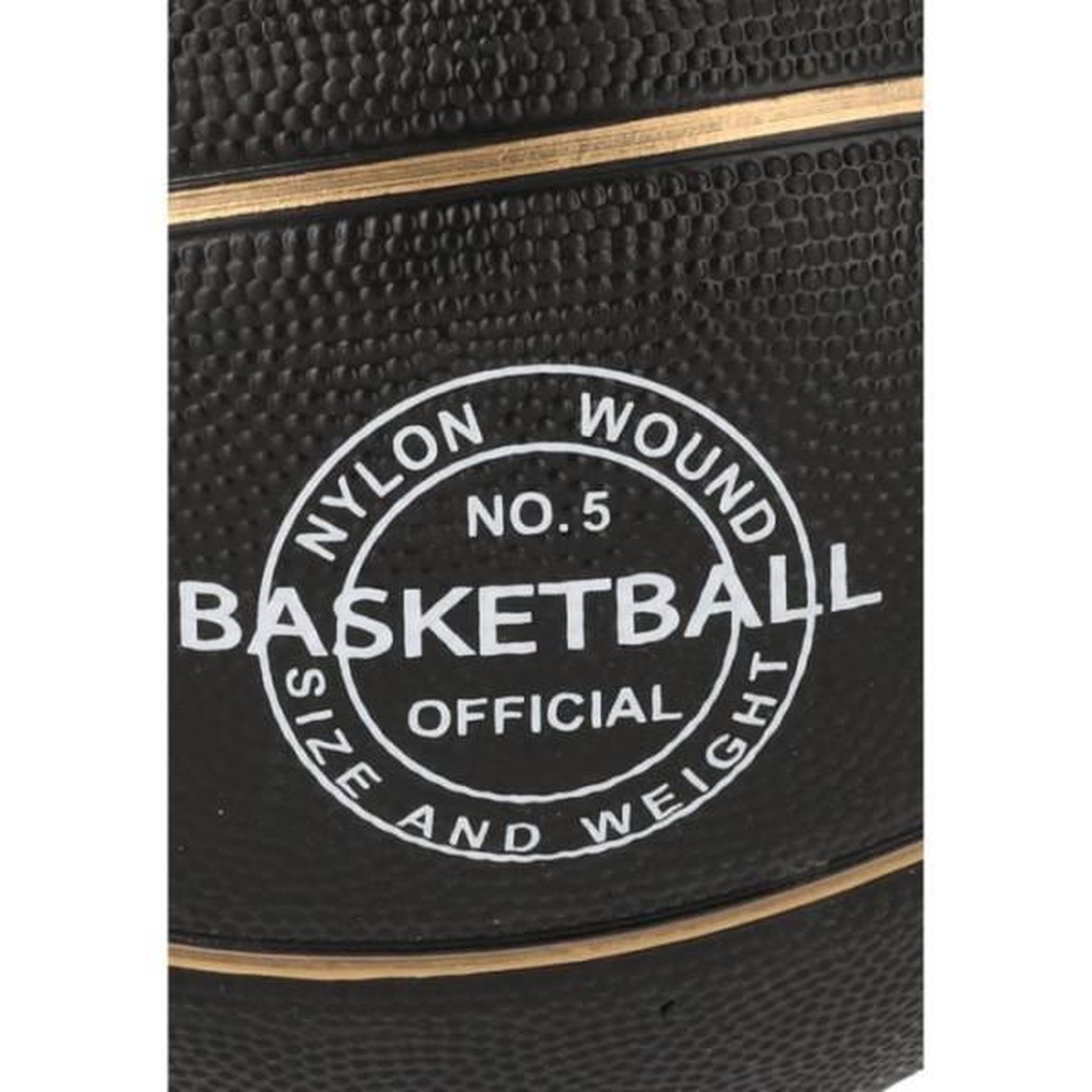 Voir la diapositive 3 : MARKET24 Ballon de basket - REZO - Caoutchouc - Taille 5 - Or - Prise ferme