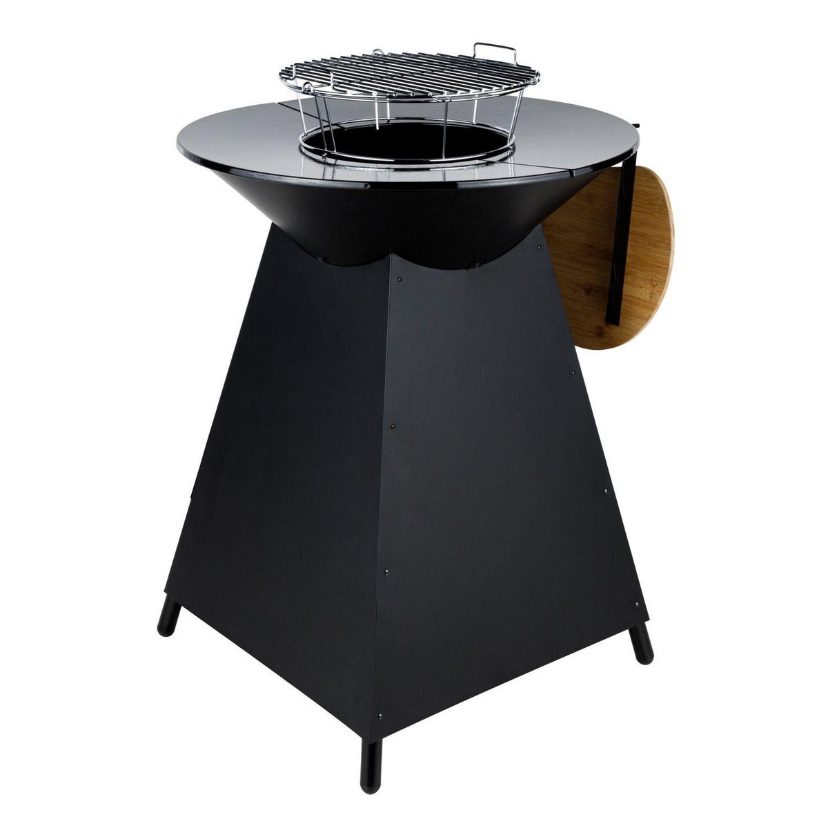 Somagic Braséro de cuisson en acier D70 cm - Noir 