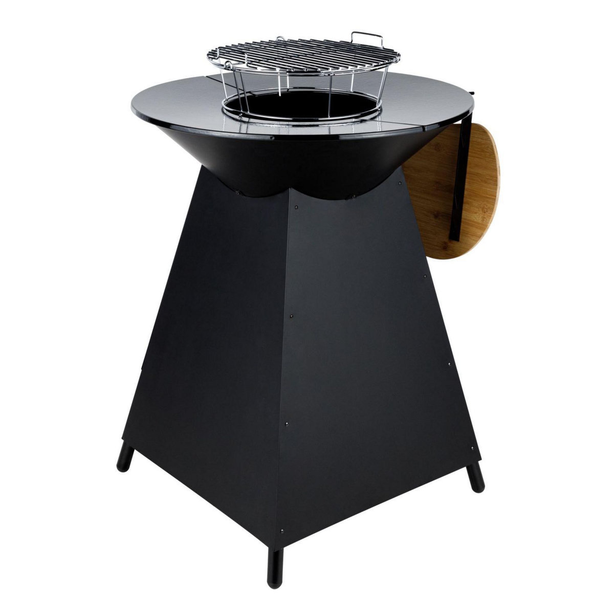 Somagic Braséro de cuisson en acier D70 cm - Noir 