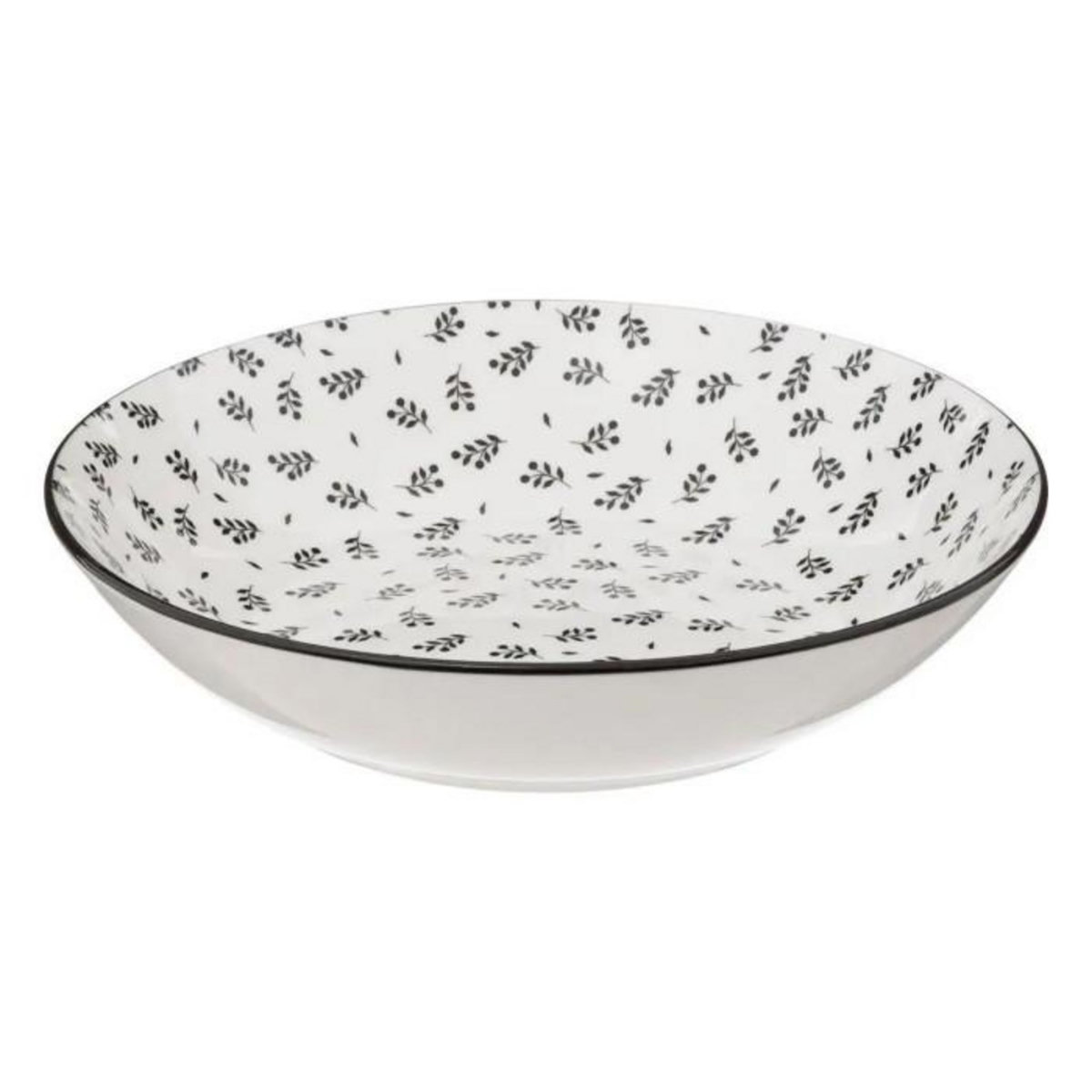 SECRET DE GOURMET Lot de 6 Assiettes Creuses  Iris  20cm Beige