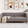 Voir la diapositive 1 : VIDAXL Canape a 3 places taupe tissu