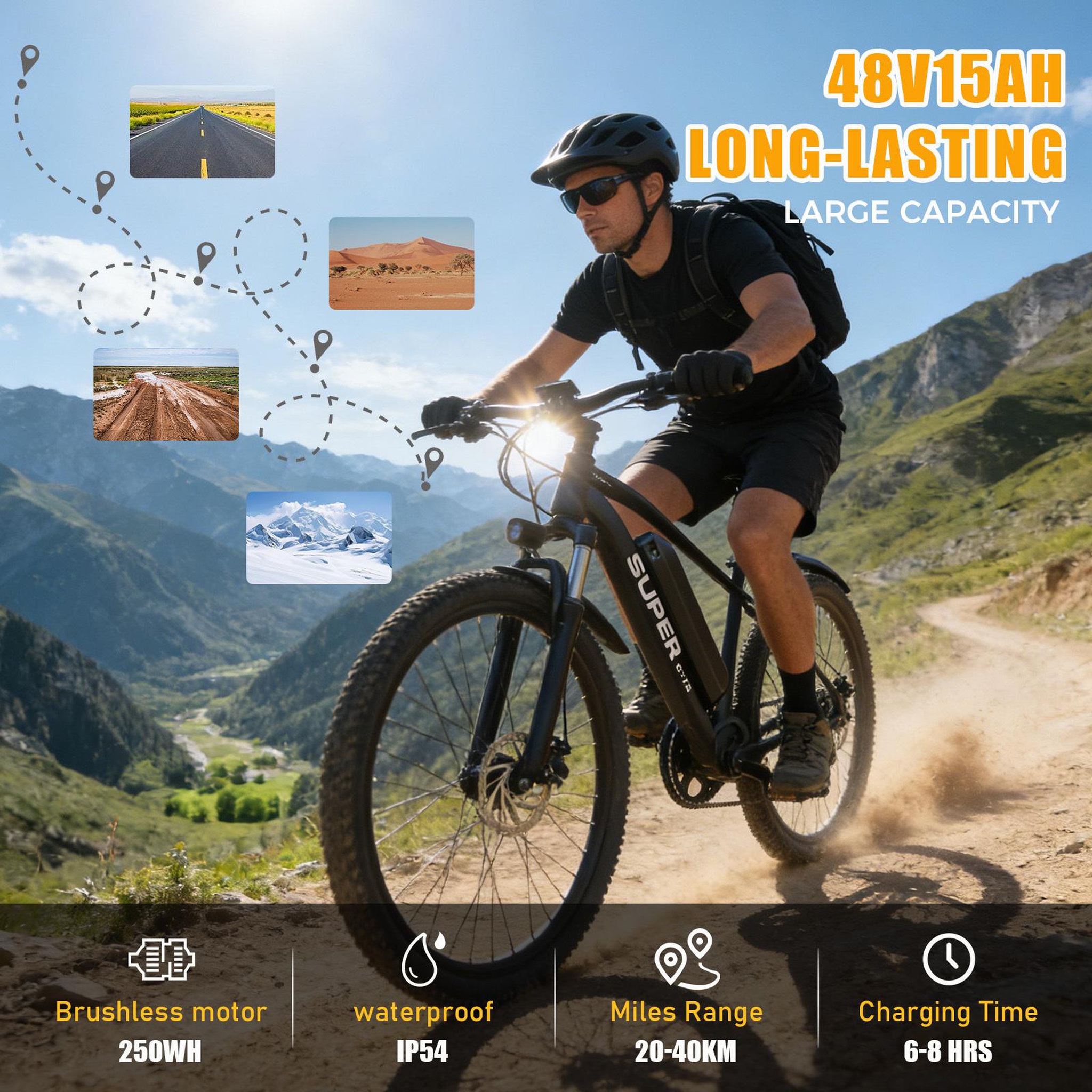 Voir la diapositive 2 : TOOFLY Vélo électrique toofly g73 250 w