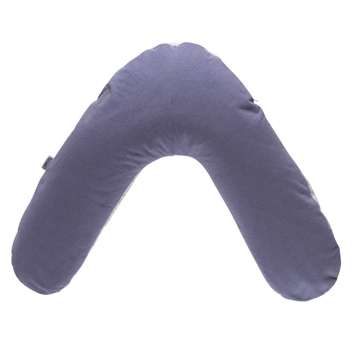 TINEO Coussin de maternité 2 en 1 en éponge microfibre bleu