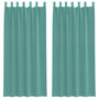 Voir la diapositive 2 : VIDAXL Rideaux en voile avec passe-tringles 2 pcs turquoise
