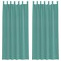 Voir la diapositive 2 : VIDAXL Rideaux en voile avec passe-tringles 2 pcs turquoise