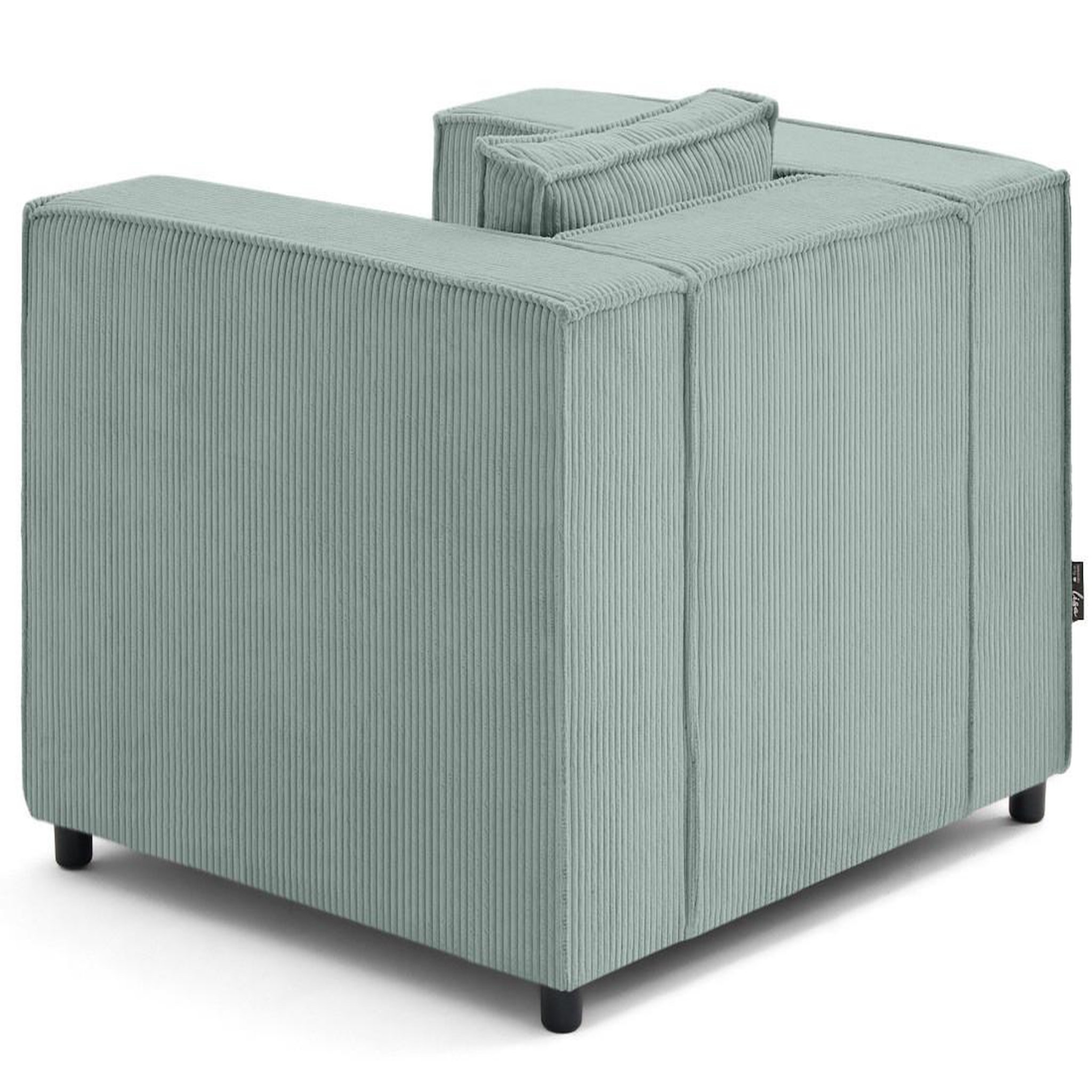 Voir la diapositive 4 : LISA DESIGN Stella - fauteuil en velours côtelé