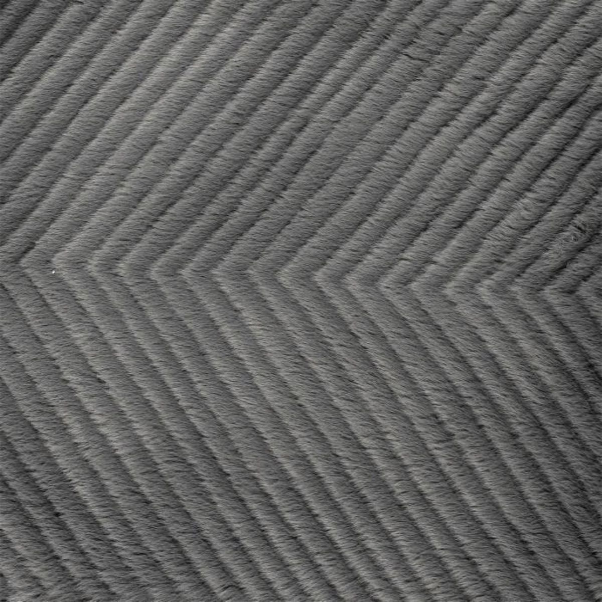 Paris Prix Plaid Velours Imitation Fourrure  Sherpa  140x200cm Gris