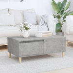VIDAXL Table basse Gris beton 90x50x36,5 cm Bois d'ingenierie