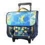 Voir la diapositive 2 : Bagtrotter BAGTROTTER Cartable à roulettes 38 cm Phileas Bleu Dinosaure