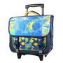 Voir la diapositive 2 : Bagtrotter BAGTROTTER Cartable à roulettes 38 cm Phileas Bleu Dinosaure