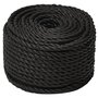 Voir la diapositive 2 : VIDAXL Corde de travail Noir 10 mm 25 m polypropylene