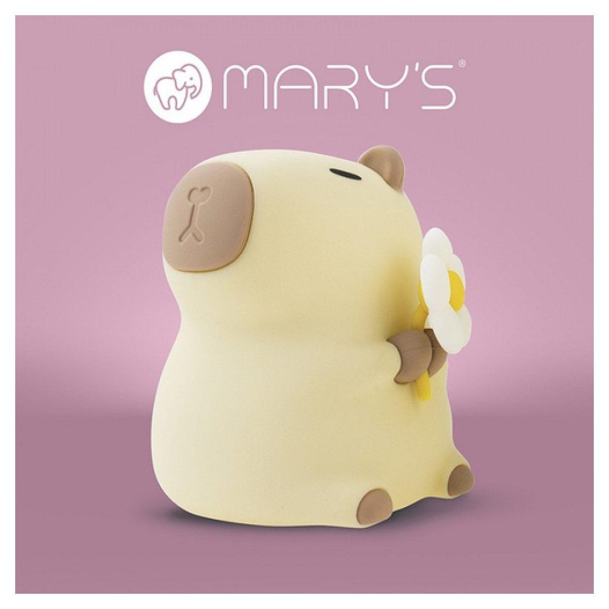 Voir la diapositive 2 : MARY'S Veilleuse led - kapibara florist