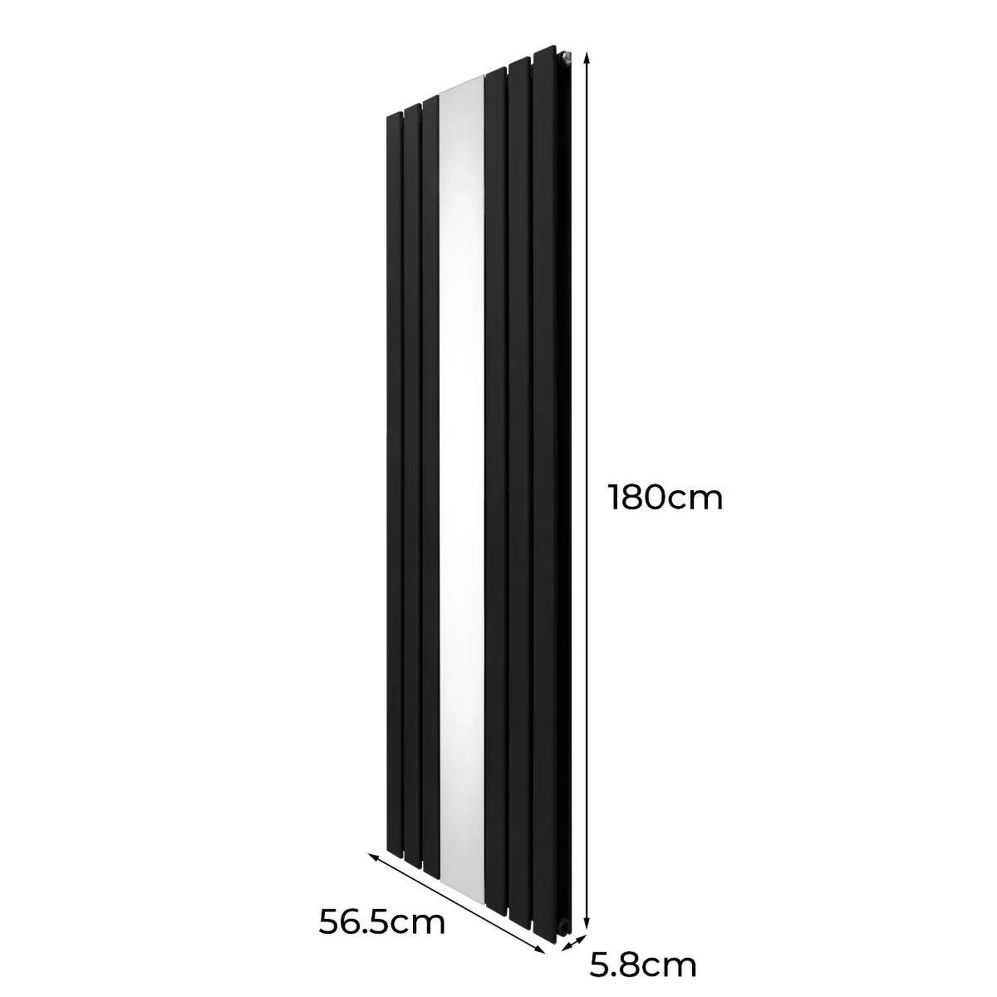 Voir la diapositive 5 : MONSTERSHOP Radiateur plat à miroir, 2 panneaux - 1800 x 565 mm