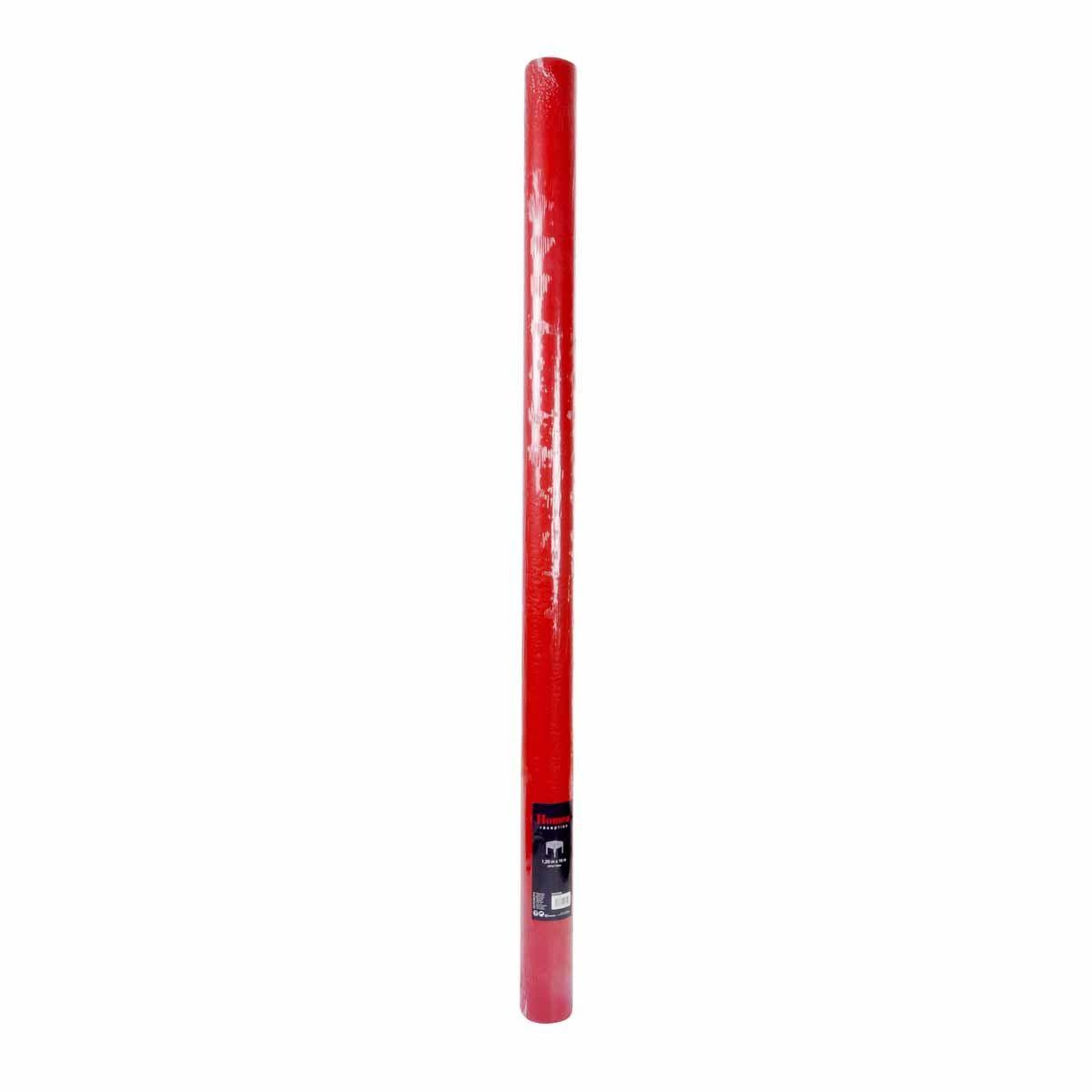 Voir la diapositive 2 : HOMEA Nappe plastique  intissé  1,20x10m rouge
