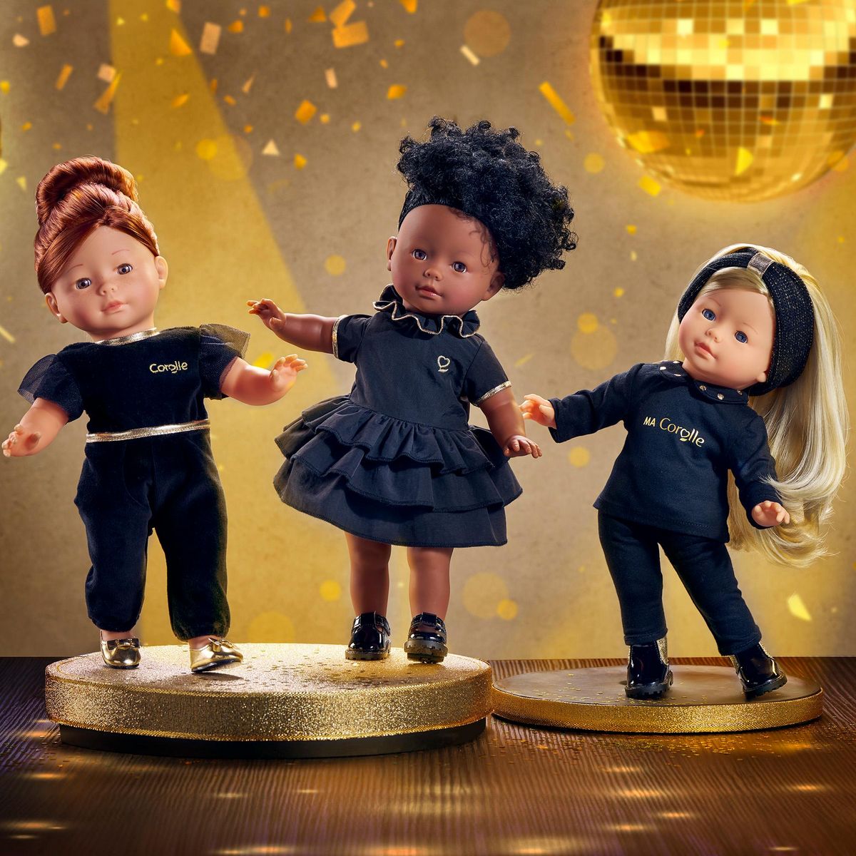 Corolle Ballerines dorées pour poupée ma Corolle