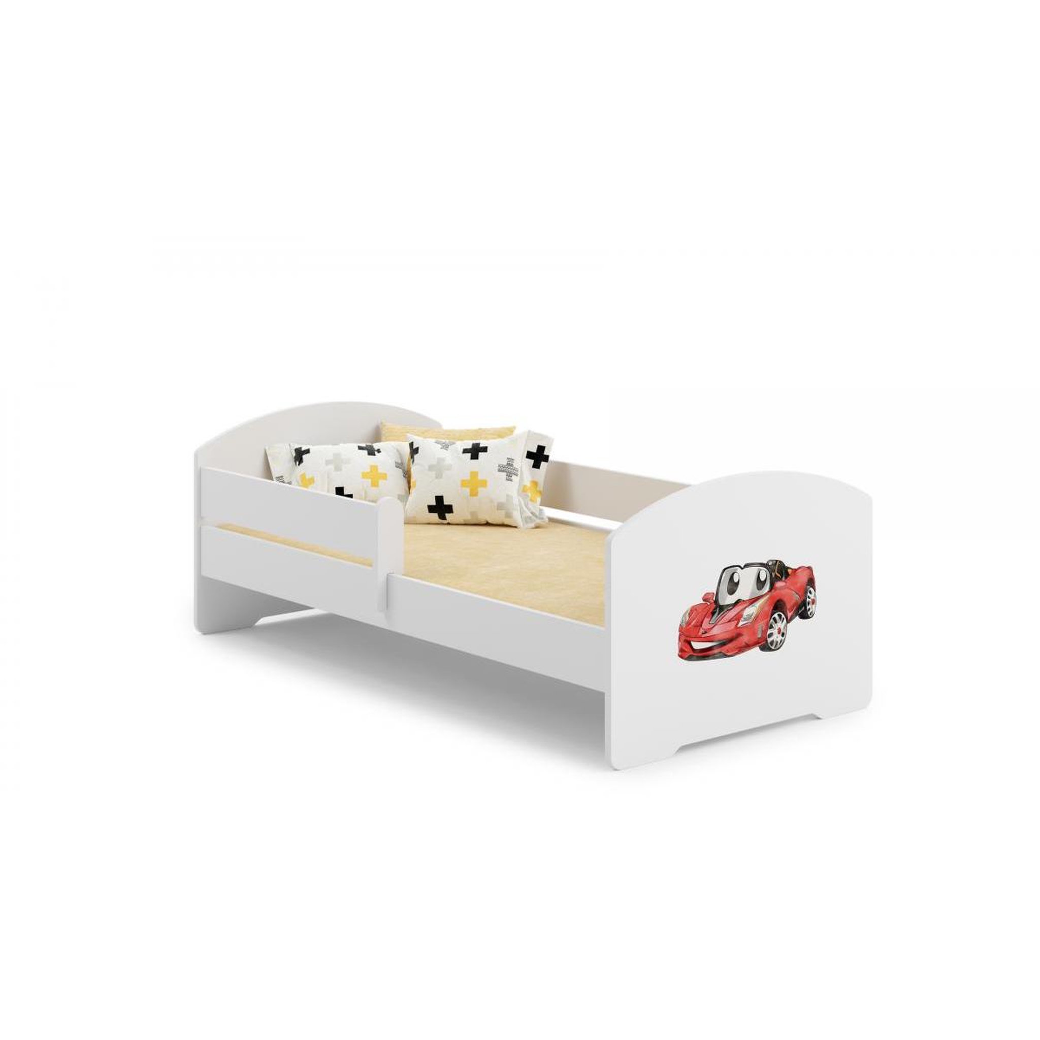 KOBI Lit enfant LUK BAR 140x70 auto avec matelas