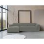 Voir la diapositive 4 : BEST MOBILIER Felix - canapé modulable d'angle gauche 4 places en tissu texturé