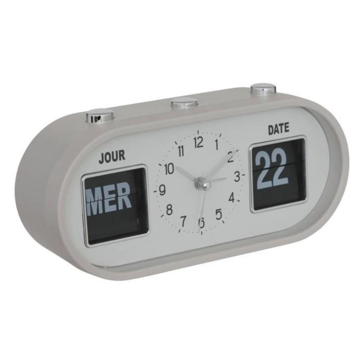 ATMOSPHERA Réveil Rétro  Edouard  20cm Crème