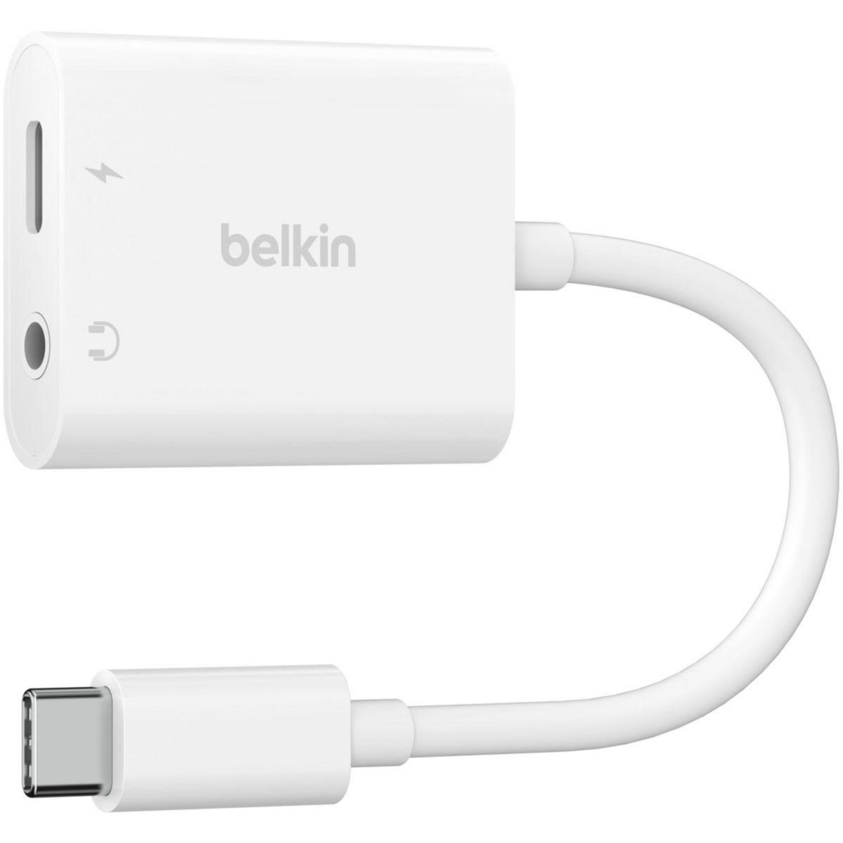 Belkin Adaptateur USB C USB-C vers USB-C/Jack 3.5mm
