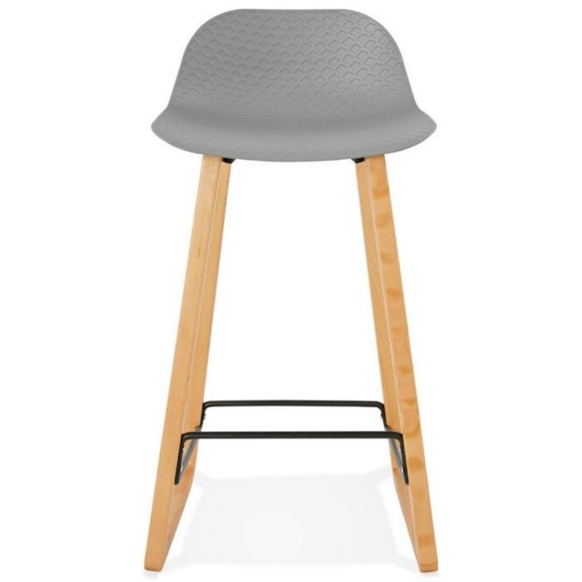 Paris Prix Tabouret de Bar Design  Toki  87cm Gris & Naturel
