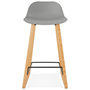 Voir la diapositive 2 : Paris Prix Tabouret de Bar Design  Toki  87cm Gris & Naturel