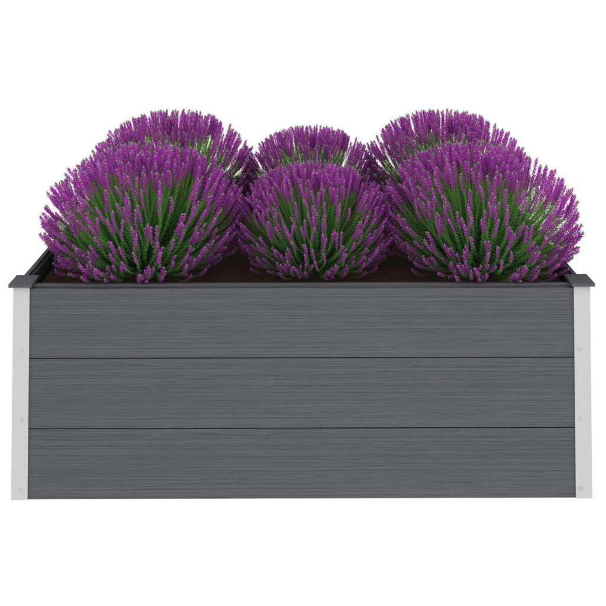 VIDAXL Lit sureleve de jardin WPC 150x100x54 cm Gris