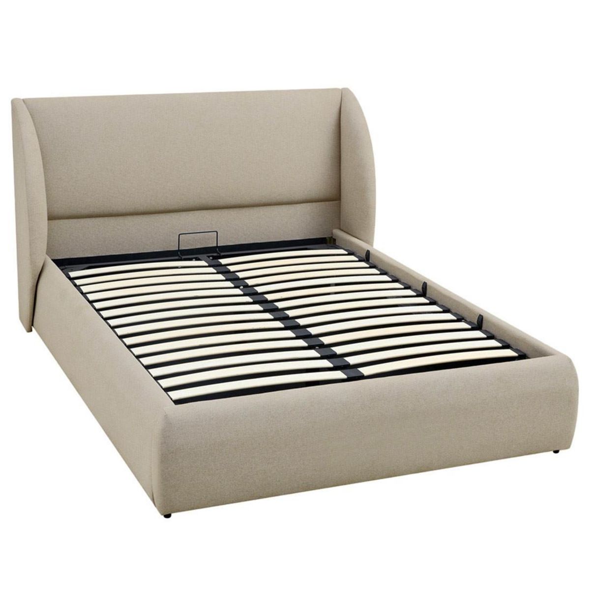 BEST MOBILIER Florina - lit coffre - 180x200 cm - sommier inclus - en tissu