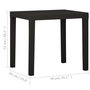 Voir la diapositive 6 : VIDAXL Table de jardin Anthracite 79x65x72 cm Plastique