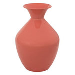 ATMOSPHERA Vase en acier KONI - H. 37 cm - Terracotta