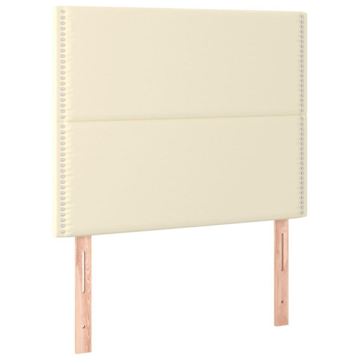 VIDAXL Tetes de lit 2 pcs Creme 80x5x78/88 cm Similicuir